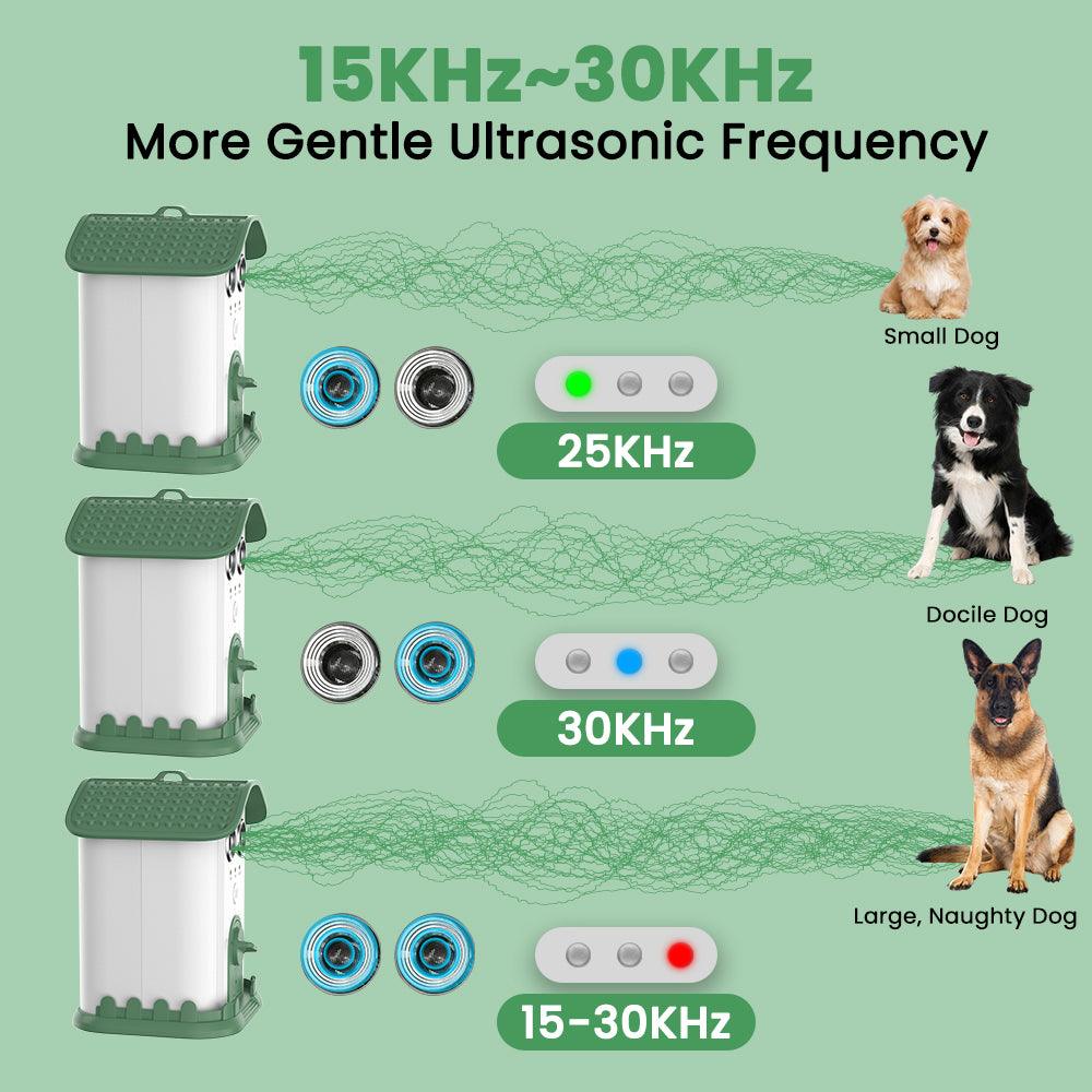 Masbrill Outdoor Ultrasonic Dog Stop Barking Control Devices to 50 Ft Range for All Dog Sizes - MASBRILL