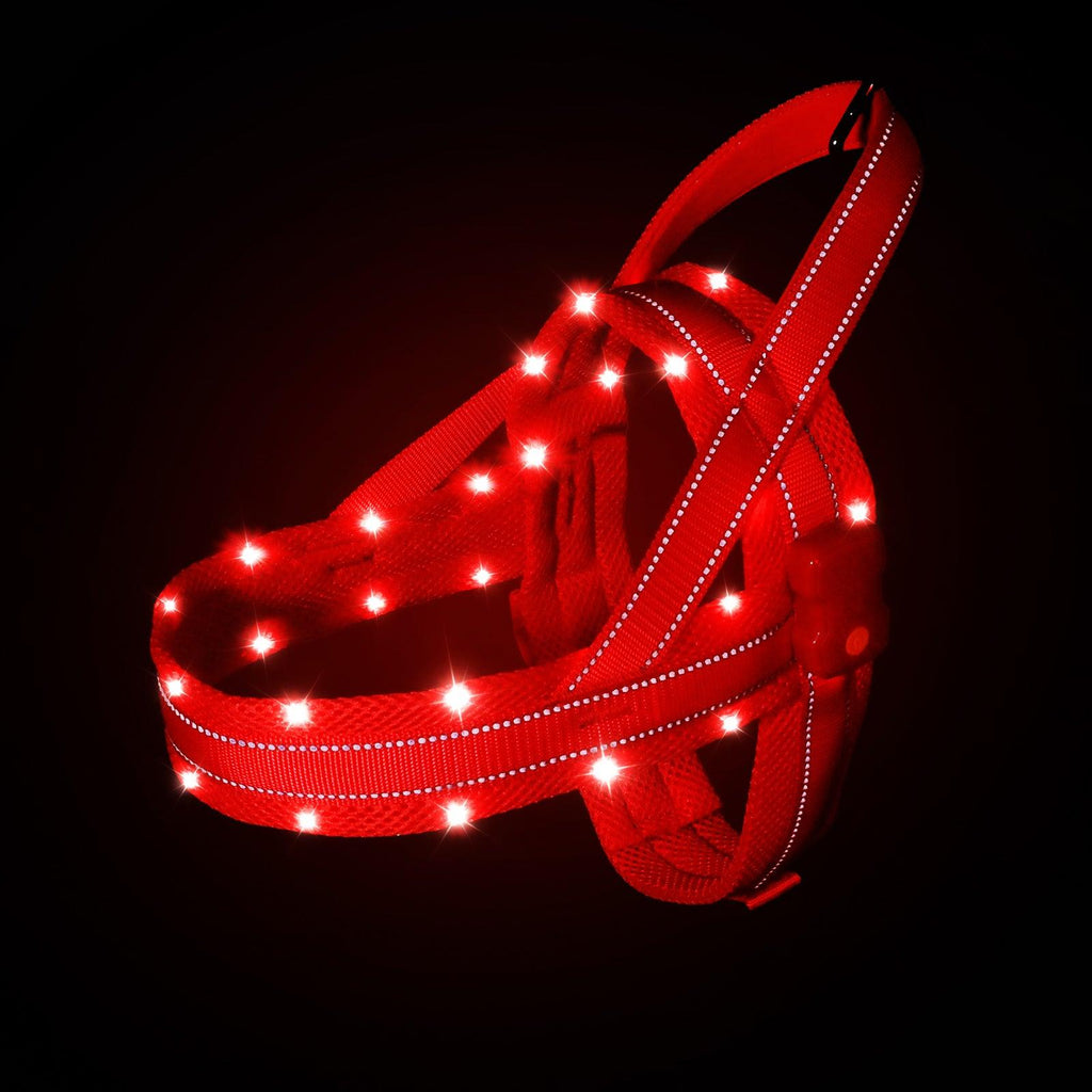 MASBRILL LED Lighted No Pull Dog Harnesses - MASBRILL