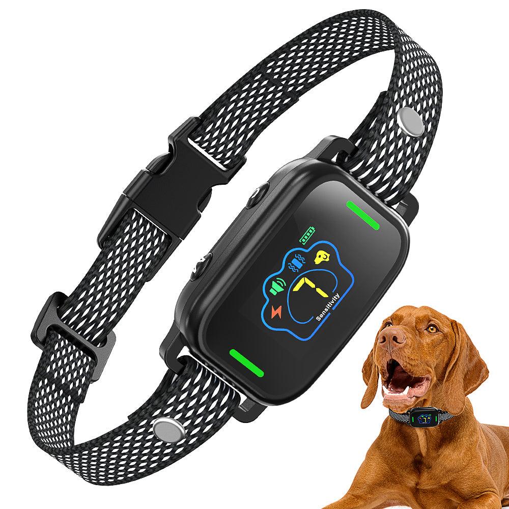 Masbrill Anti Bark Collar NO Shock Rechargeable Smart Bark Collar for Small, Medium & Large Dogs - MASBRILL