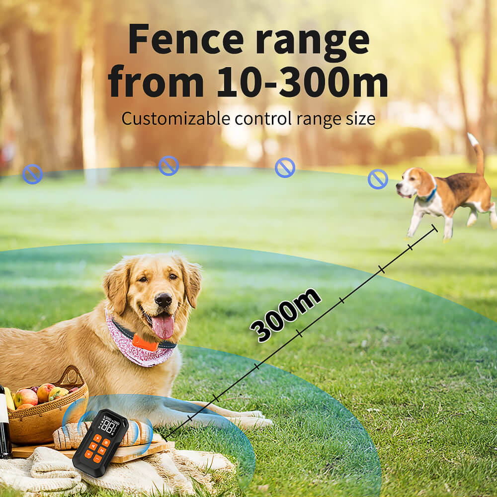 Wireless Electric Dog Fence Pet Safe Containment System Shock Collars For 2  Dogs 
