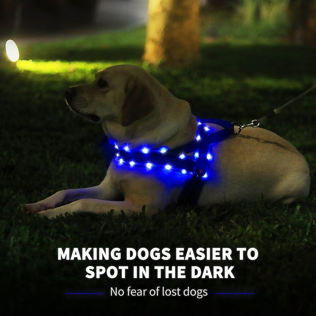 MASBRILL LED Lighted No Pull Dog Harnesses - MASBRILL