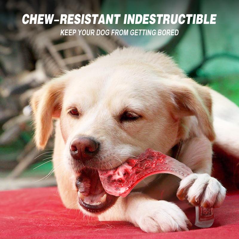 MASBRILL Dog Chew Toys for Aggressive Chewers Eco-Friendly Grinding Teeth Dog Bone - MASBRILL