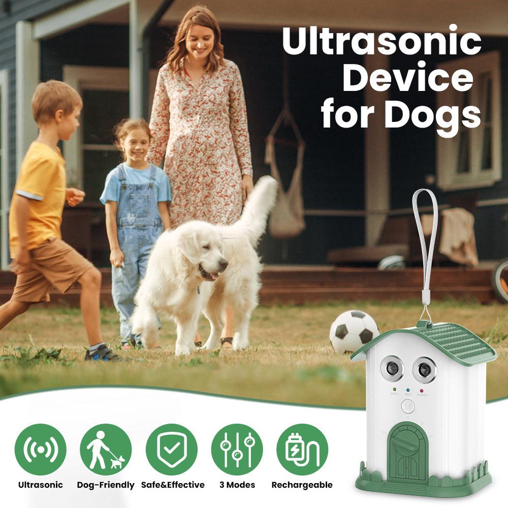 Masbrill Outdoor Ultrasonic Dog Stop Barking Control Devices to 50 Ft Range for All Dog Sizes - MASBRILL