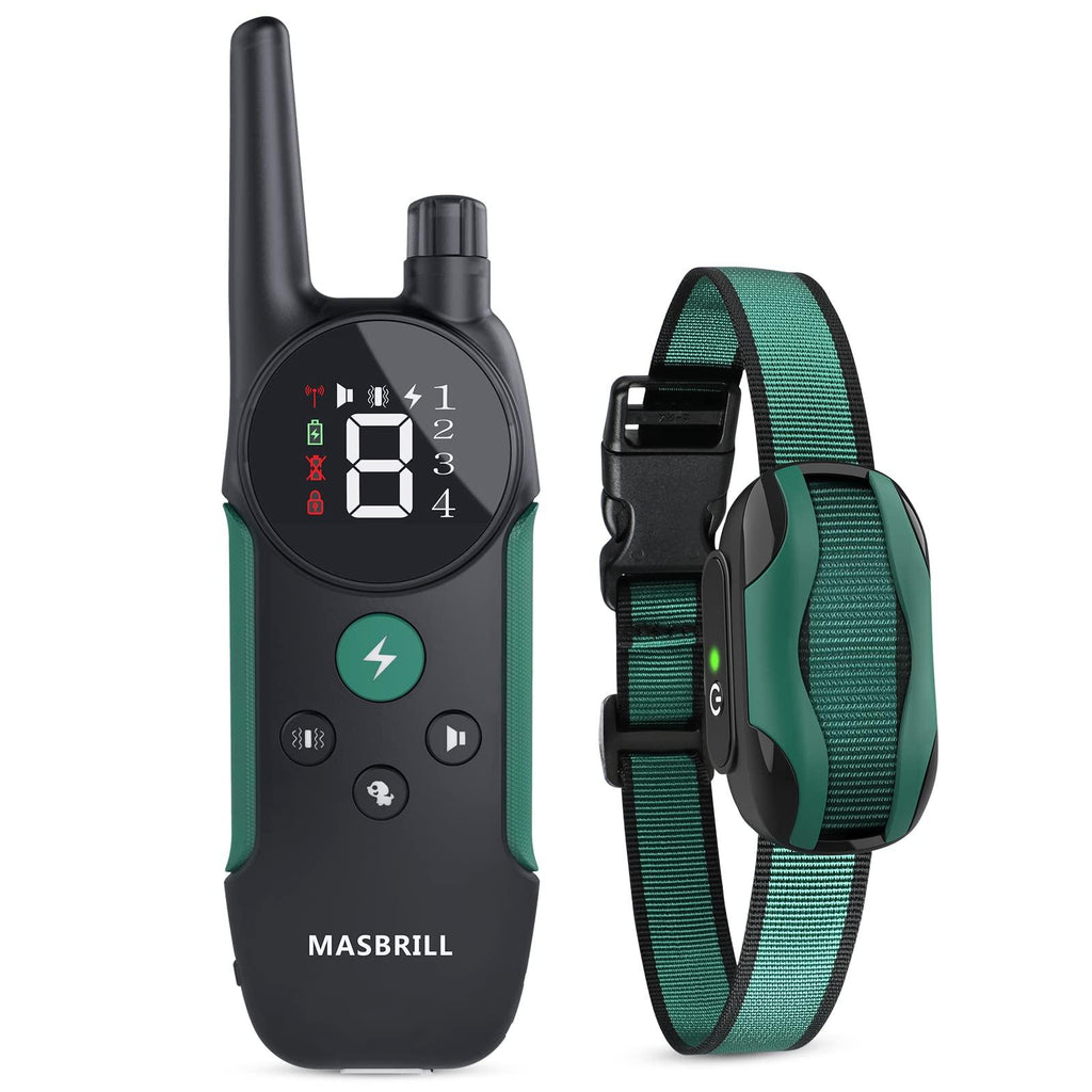 MASBRILL Dog Shock Collar with Remote Rechargeable Electric Dog Training Collar -912 - MASBRILL