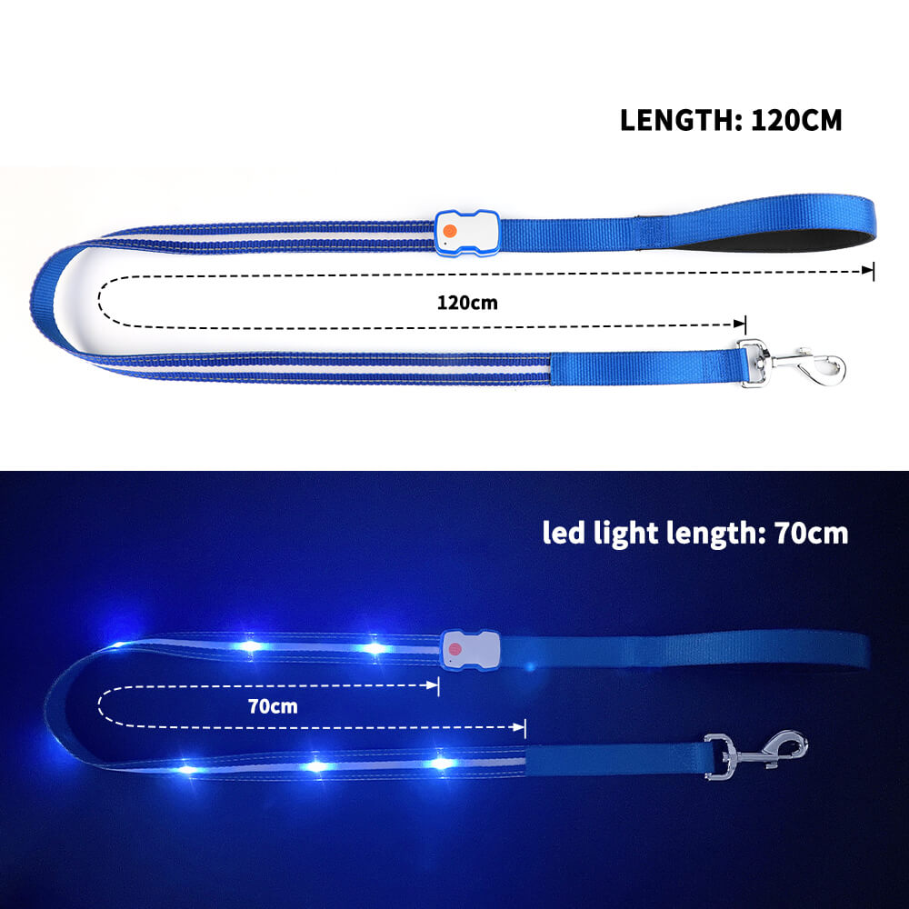 MASBRILL LED Dog Leash USB Rechargeable Pet Leash