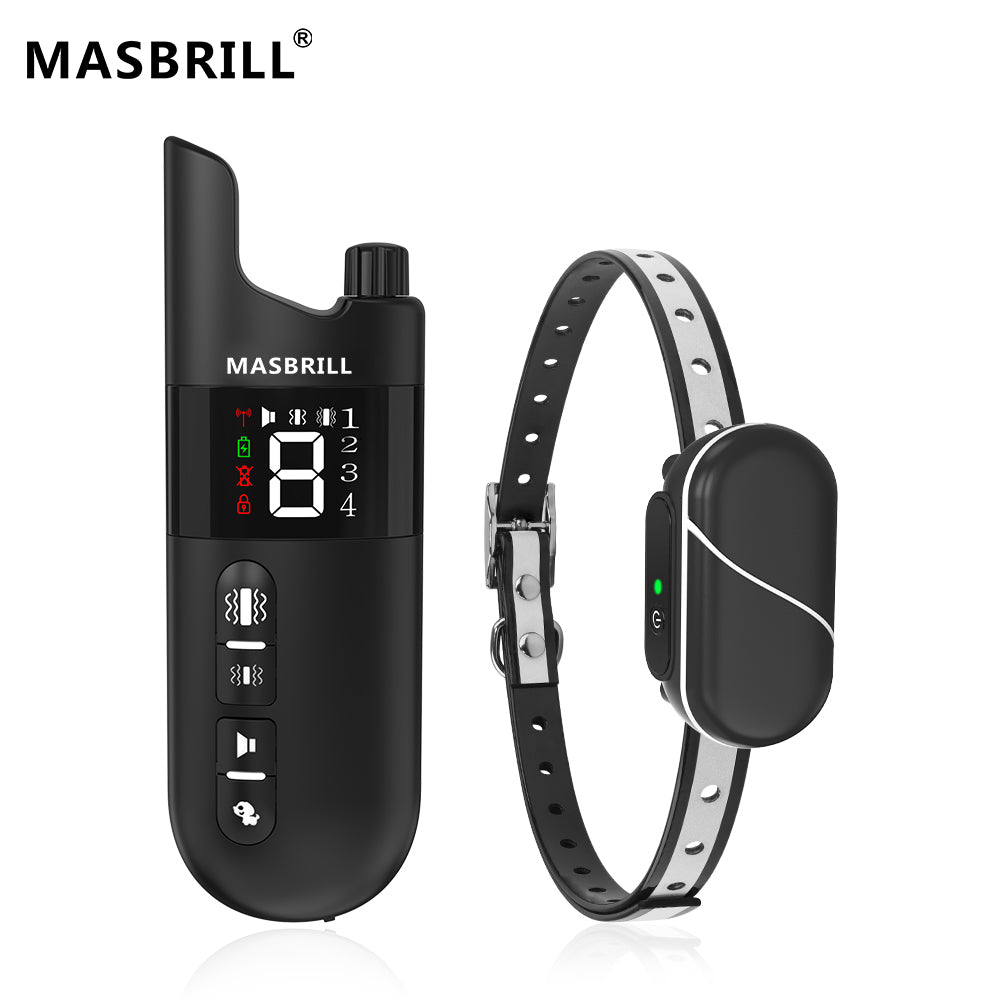 MASBRILL Rechargeable IPX7 Waterproof Dog Training Collar-913-2000ft