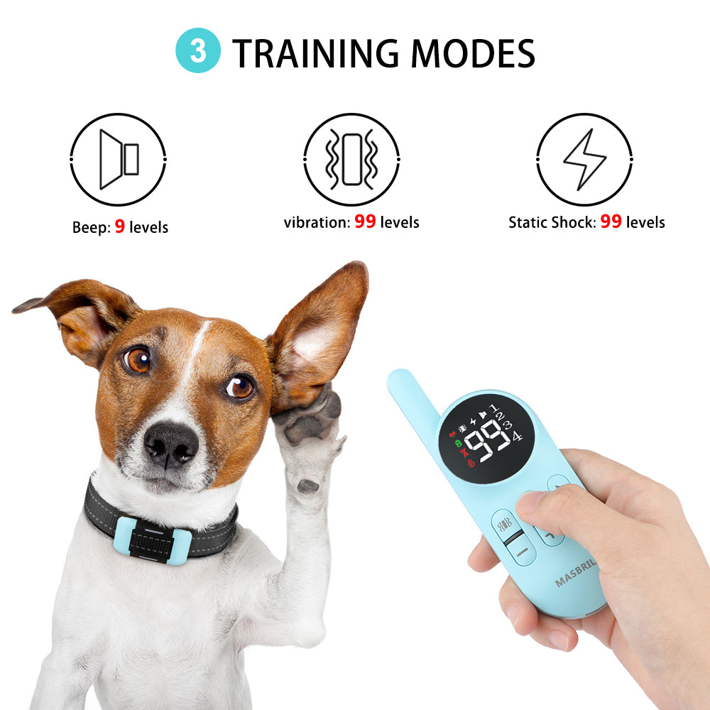 Static electric bark store collar