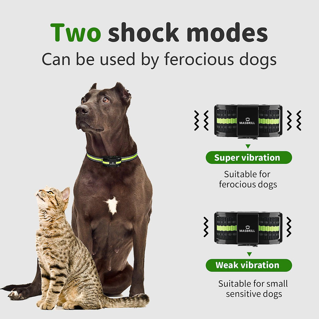 MASBRILL Anti-Bark Collar Rechargeable Dog Bark Collar-DC630-M2 - MASBRILL