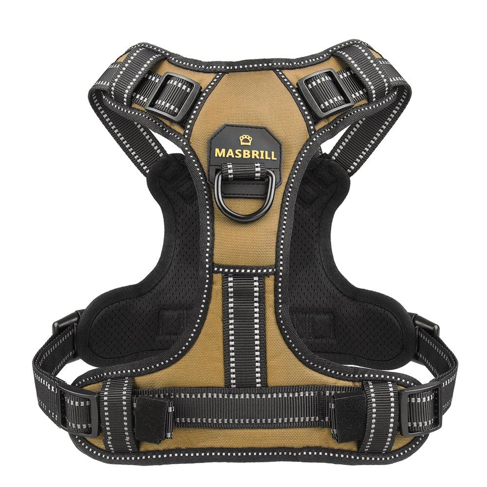 MASBRILL Padded Adjustable Reflective Dog Harness - MASBRILL