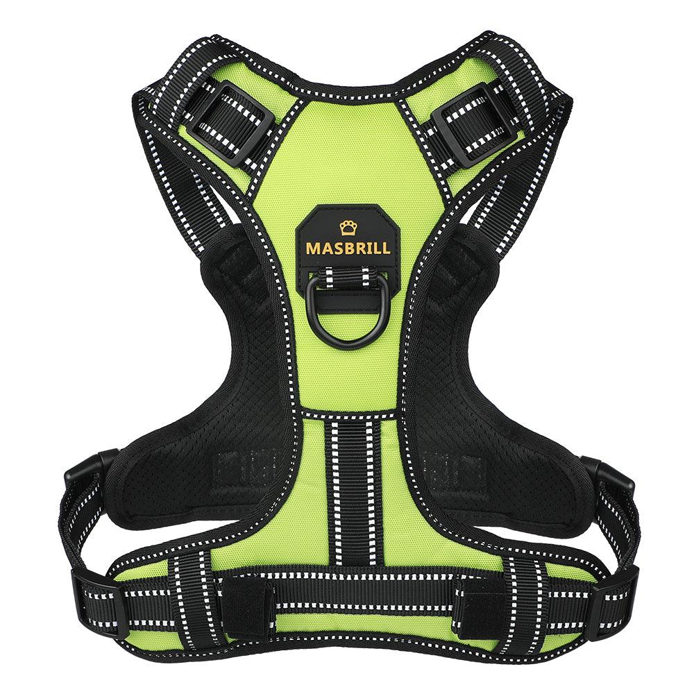 MASBRILL Padded Adjustable Reflective Dog Harness - MASBRILL