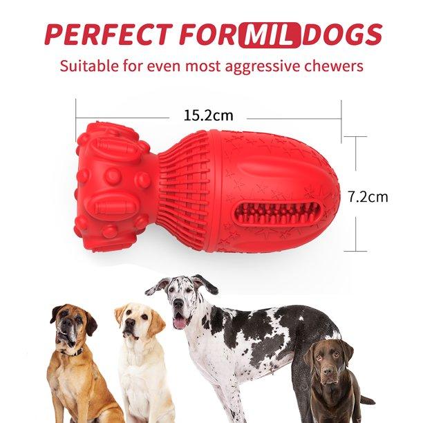 MASBRILL Indestructible Dog Bomb Figure Chew Toy - MASBRILL