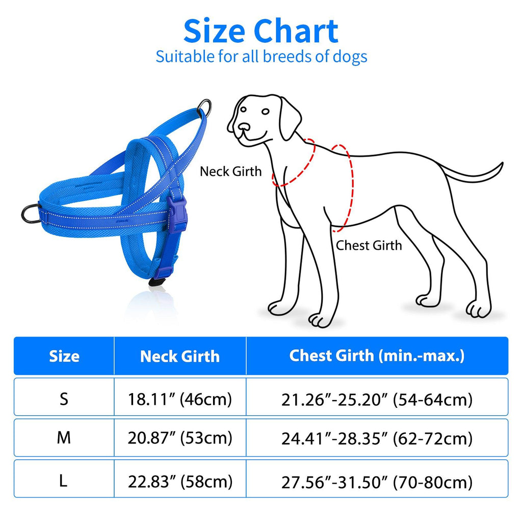 MASBRILL Reflective Dog Harness No Pull No Choking Strap - MASBRILL