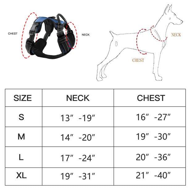 MASBRILL Custom Embroidered Reflective Dog Harness - MASBRILL