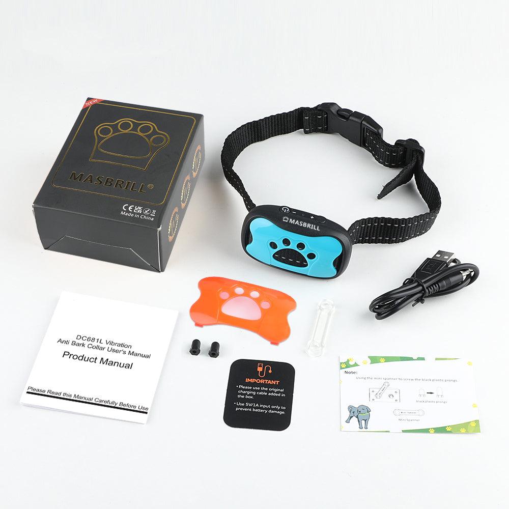 MASBRILL Rechargeable Multifunctional Dog Barking Collar-DC681L - MASBRILL